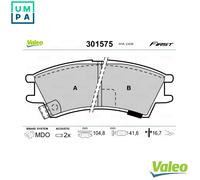 VALEO 301575 Brake pad set