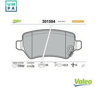 VALEO 301584 Brake pad set