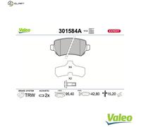 VALEO 301584A Brake pad set