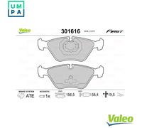 VALEO 301616 Brake pad set
