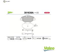 VALEO 301638A Brake pad set