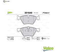 BRAKE PAD SET DISC BRAKE 301640 FOR BMW N52B25A/BF/B 2.5L 6cyl 5 F10