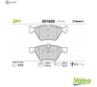 Brake pads Front Axle 301640 VALEO for BMW 5 5 Touring