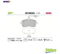 BRAKE PAD SET DISC BRAKE 301662A FOR PEUGEOT 6FY /6FZ 1.7L 9HY /9HZ 1.6L 4cyl