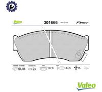 VALEO 301666 Brake pad set