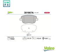 VALEO 301667A Brake pad set