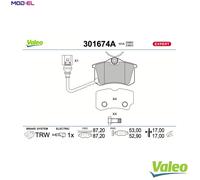 BRAKE PAD SET DISC BRAKE 301674A FOR VW SEAT AUDI A1/Sportback A2 A3 BNM 1.4L A2
