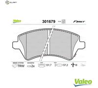 BRAKE PAD SET DISC BRAKE 301679 FOR TOYOTA COROLLA/ALTIS/ALLEX/FIELDER RUNX 1.4L