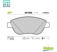 VALEO 301698 Brake pad set