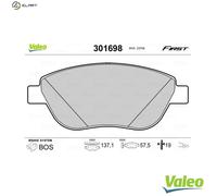 BRAKE PAD SET DISC BRAKE 301698 FOR FIAT IDEA DOBLO/MPV/MONOCAB/Box/Body/MPV