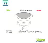 VALEO 301718A Brake pad set