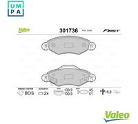 BRAKE PAD SET DISC BRAKE 301736 FOR TOYOTA 2SZ-FE 1.3L 1ND-TV 1.4L 1SZ-FE 1.0L