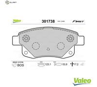 VALEO 301738 Brake pad set