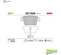 BRAKE PAD SET DISC BRAKE 301740A FOR JAGUAR FORD MONDEO/III/Turnier 2.2L 4cyl