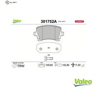 VALEO 301752A Brake pad set