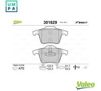 VALEO 301829 Brake pad set