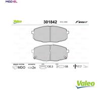 VALEO 301842 Brake pad set