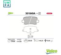 BRAKE PAD SET DISC BRAKE 301849A FOR HONDA CIVIC/VIII/Hatchback R18A2 1.8L 4cyl