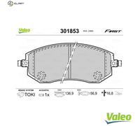VALEO 301853 Brake pad set
