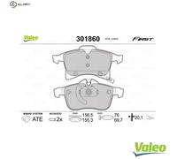 VALEO 301860 Brake pad set