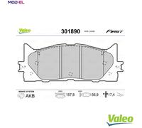 BRAKE PAD SET DISC BRAKE 301890 FOR LEXUS TOYOTA 2AZ-FE 2.4L 2AR-FXE/FE 2.5L ES