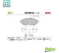 BRAKE PAD SET DISC BRAKE 301891A FOR PEUGEOT BOXER/Van/Platform/Chassis/Bus 2.2L