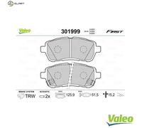VALEO 301999 Brake pad set