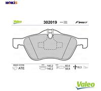 BRAKE PAD SET DISC BRAKE 302019 FOR MINI W17 D14 /1ND 1.4L W10 B14 A 1.4L 4cyl