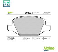 BRAKE PAD SET DISC BRAKE 302024 FOR FIAT 500 PUNTO PANDA/Hatchback/Van/CLASSIC