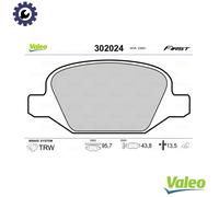 BRAKE PAD SET DISC BRAKE 302024 FOR FIAT 500 PUNTO PANDA/Hatchback/Van/CLASSIC