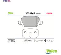 VALEO 302024A Brake pad set