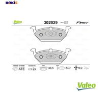 BRAKE PAD SET DISC BRAKE 302029 FOR VW AZJ/AEG/BER 2.0L 4cyl NEW BEETLE
