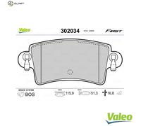 BRAKE PAD SET DISC BRAKE 302034 FOR RENAULT MASTER/II/Platform/Chassis/Van/Bus