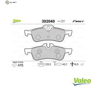 VALEO 302040 Brake pad set