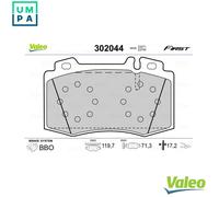 BRAKE PAD SET DISC BRAKE 302044 FOR MERCEDES-BENZ C-CLASS/Sportscoupe/T-Model