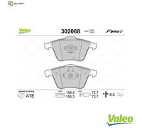 BRAKE PAD SET DISC BRAKE 302068 FOR FORD AUSTRALIA VAUXHALL VECTRA/Mk/II SAAB