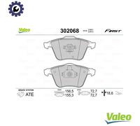 Brake pads Front Axle 302068 VALEO for VOLVO CADILLAC SAAB OPEL FORD