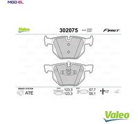 VALEO 302075 Brake pad set