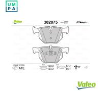 VALEO 302075 Brake Pad Set, disc brake for BMW