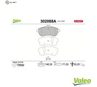 VALEO 302088A Brake pad set