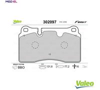 VALEO 302097 Brake pad set