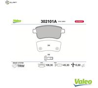 BRAKE PAD SET DISC BRAKE 302101A FOR RENAULT CLIO/V SCÉNIC/III/VAN/GRAND 1.0L