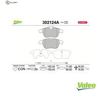 BRAKE PAD SET DISC BRAKE 302124A FOR PEUGEOT 407/SW 508/Van CITROËN C5/III 2.2L