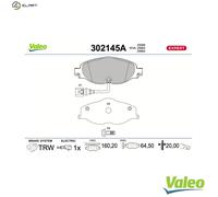 BRAKE PAD SET DISC BRAKE 302145A FOR SKODA KAROQ SUPERB/III OCTAVIA/IV/Combi