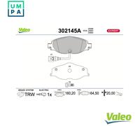 BRAKE PAD SET DISC BRAKE 302145A FOR SKODA KAROQ SUPERB/III OCTAVIA/IV/Combi