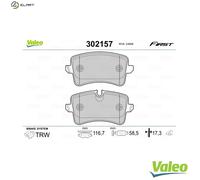 VALEO 302157 Brake pad set