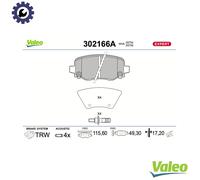 VALEO 302166A Brake pad set