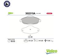 BRAKE PAD SET DISC BRAKE 302215A FOR PEUGEOT 3008/Van/MPV 308/SW/CC 1.2L 3cyl