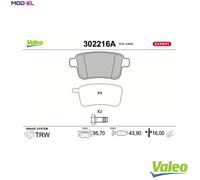 VALEO 302216A Brake pad set