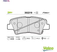 VALEO 302219 Brake pad set